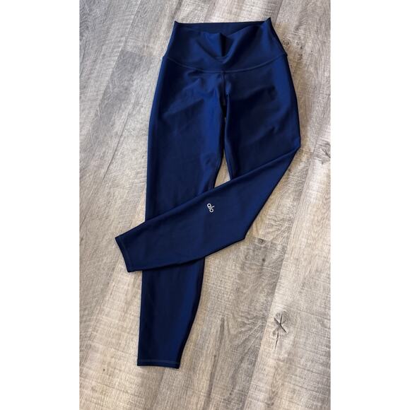 Alo Yoga High Waisted Leggings, Small, Blue Full Length - Picture 1 of 5